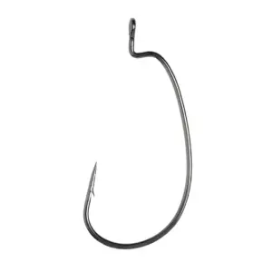 ANZUELO EAGLE CLAW LAZER SHARP EXTRA WIDE GAP WORM HOOK PLATINUM BLACK