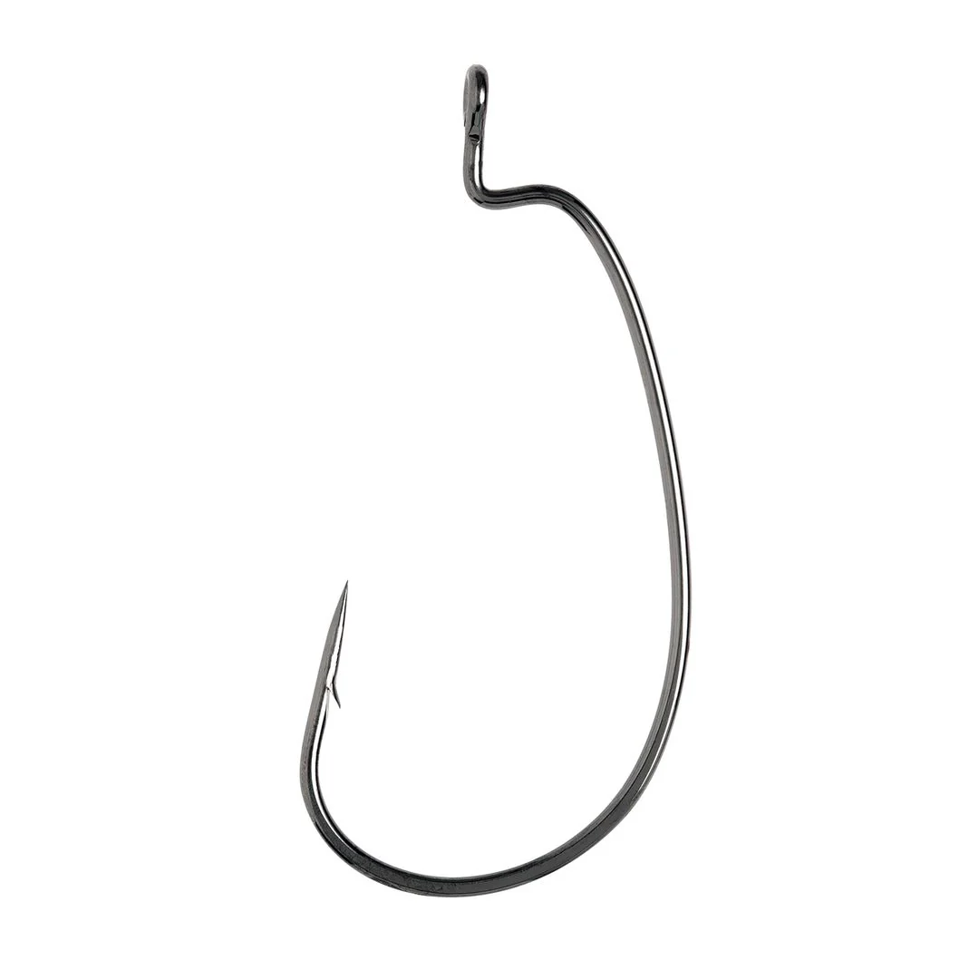 ANZUELO EAGLE CLAW LAZER SHARP EXTRA WIDE GAP WORM HOOK PLATINUM BLACK