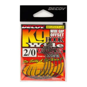 Anzuelo Offset Decoy Worm 25 KG Hook Wide 2/0