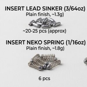 Plomos Insertables para Vinilo y Neko Rig Baitsfishing Plain